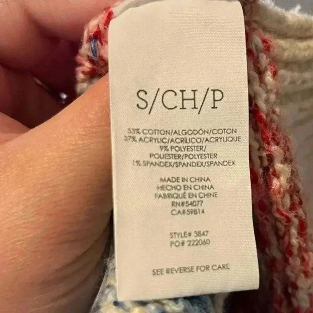 CAbi Highlands Sweater Fair Isle Printed Zip Front Cardigan Size S - Picture 7 of 12